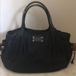 Kate Spade black diaper baby bag Stevie